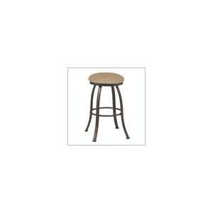   30 High Round Backless Metal Swivel Bar Stool: Furniture & Decor