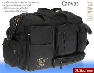 Reisetasche ELEPHANT CANVAS XL 50 Tasche NEU Schwarz  