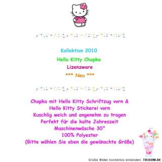 Hello Kitty Chapka Wintermütze Mütze weiß ♥ Gr.52 & 54  