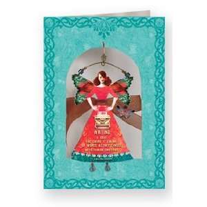  Lainis Ladies Greeting Card w/ Ornament   Muse of Writing 