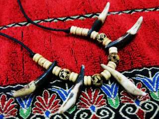 Real Tibet Wolf Tooth Bead *Barbarian pendants Jewelry  