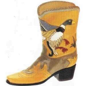    Fete Miniature Western Boot   Mallard Duck Boot