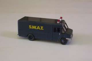 SWAT TEAM Van Truck BLUE Johnny Lightning LE 1:64 Truck Police LEO 