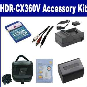  Sony HDR CX360V Camcorder Accessory Kit includes: SDM 109 