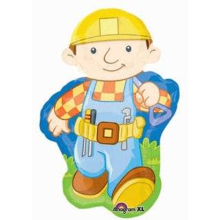 Bob the Builder Mylar Balloon Super Shape jumbo blue yellow 33 inch