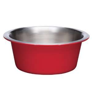   Stainless Steel Classic Dog Bowl, 160 Ounce, Red