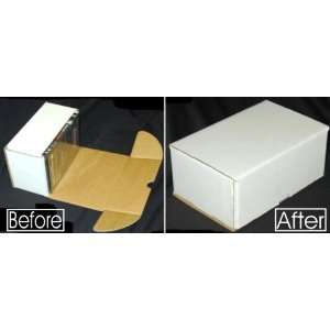  10 White Fold Up Cardboard Standard DVD Case Mailers Holds 