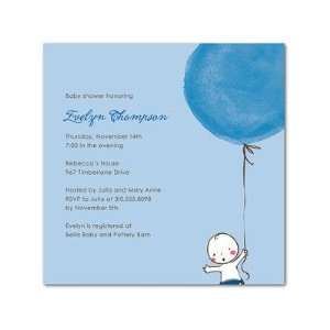   Baby Shower Invitations   Floating Away Icicle By Petite Alma Baby