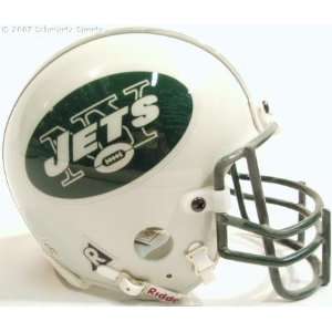  New York Jets Riddell Chrome Mini Helmet: Sports 