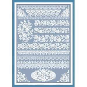  Roses Blanches   Cross Stitch Pattern Arts, Crafts 