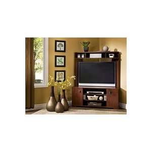 Vertex Corner TV Stand in Classic Cherry by South Shore  
