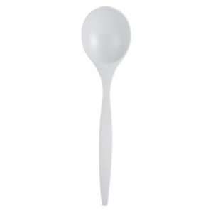  Zak Large Round Spoon, White: Kitchen & Dining