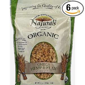 NEW ENGLAND NATURALS Organic Omega Hemp and Flax Granola, 12 Ounce 