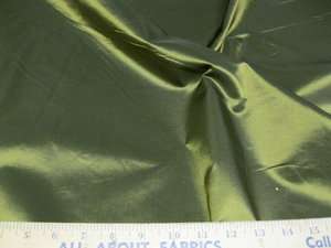 Fabric IRIDESCENT Taffeta Olive warping to gold SOLID #IRT100  