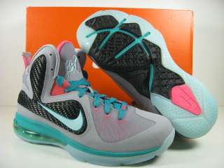 New NIKE Lebron 9 (GS) South Beach Lebron 472664 006 Size 4.5 7 IN 