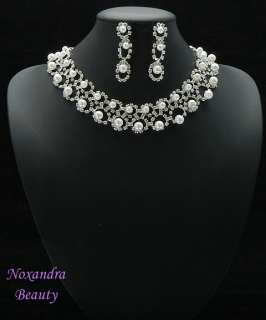 Bridal Wedding Party Necklace Earrings FREE SHIP SY3026  