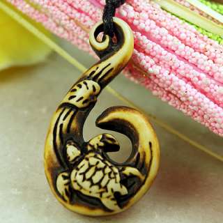 Fashion Ethnic Tribe Turtles eat leaves pendant necklace  