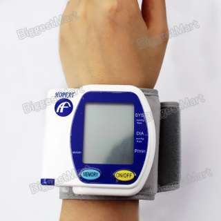 New Digital Wrist Blood Pressure Monitor Heart Beat Meter Tester 