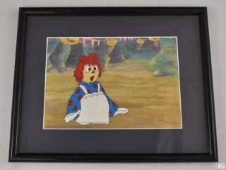   Collectible Authentic Raggedy Ann & Andy Cartoon Cel w/ Certificate