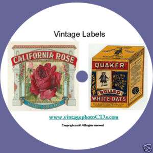 900 + Vintage Labels on CD Rom  