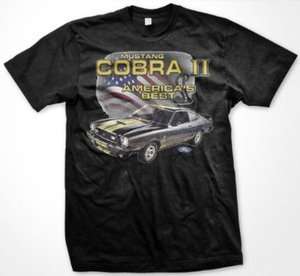Mustang Cobra II Americas Best Ford Motor Mens T shirt  