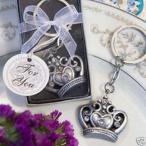 100 Cinderella Fairy Tale Crown Keychain Wedding Favor  