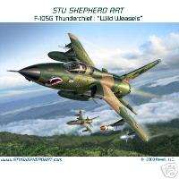 Wild Weasels¿   F 105G Thunderchief UN MATTED Print  