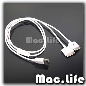 Dual USB Splitter Cable for iPhone 4 3G 3GS iPod iTouch  