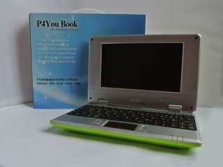 Mini Netbook 7 Zoll Windows ce W LAN Laptop Notebook XP Grün 600gr 