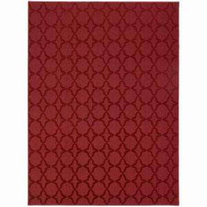 Garland Rug Sparta Chili Red 5 Ft. X 7 Ft. Area Rug CL 10 RA 0057 14 