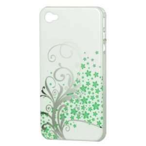ORIGINAL iProtect Iphone 4 Floral Case Hülle weiss Retro HARDCASE