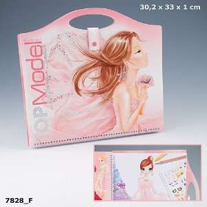 TopModel Create your Glamour Special Malbuch Auflage F rosa braun 