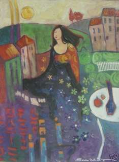 SONIA DEL SIGNORE WEEKEND A LA CAMPAGNE SIGNED GICLEE  