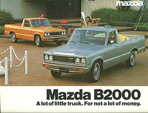 1979 MAZDA B2000 PICKUP Truck Brochure / CatalogB 2000, Pick Up, Long 