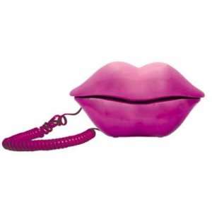 Telefon Lips, metallic pink Telefon als Mund / Lippen maße ca 24 x 7 