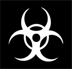 Biohazard Sign Decal / Sticker *Color Choices*  