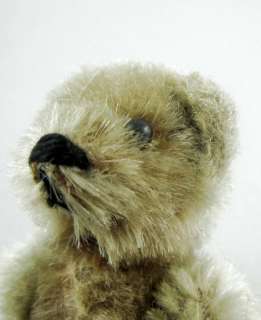 Vintage Miniature Schuco Mohair Teddy Bear Button Eyes Horizontal 