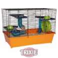 Trixie 6400 Hamsterkäfig 40 × 38 × 30 cm, orange / blau / grün von 