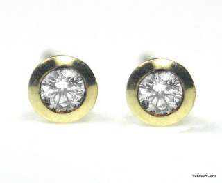 Goldring 585/14 Kt, 0,05 ct Diamant Brillant Gr 55 Ring  