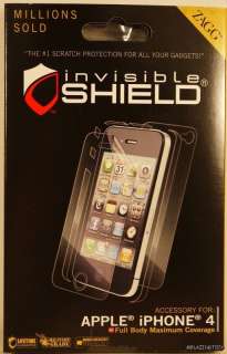New Authentic ZAGG invisibleshield for iPhone 4S 4 clear full body 