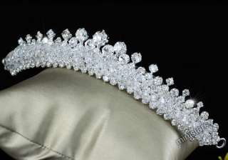 Bridal Sparkling Tiara Comb use Swarovski Crystal T1502  
