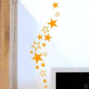 WAND TATTOO Sterne Sternenzauber Set 17 Stück NEU schön  