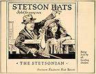  Stetson Hat Stetsonian Custer Accessory Clothes   ORIGINAL ADVERTISING