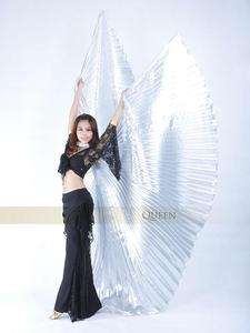 Belly Dance ISIS WINGS Silver solid colour  