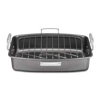   Aluminized Steel Roasting Pan With Rack ASR 1713V at The Home Depot