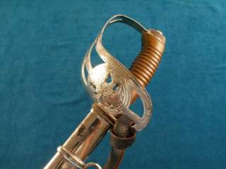 Antique German Prussian DAMASCUS Model 1889 Cavalry Sword Saber Dagger 