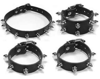 Halsband + Nieten Armbänder LEDER Nieten 12mm !! Gothic  