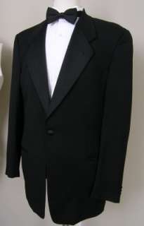   Giorgio Armani Tuxedo Jacket Black Notch Lapel 1 Button 40L PERFECT