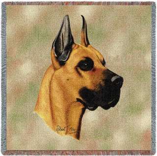 Great Dane Dog Cotton Bed Tapestry Blanket Afghan Throw  