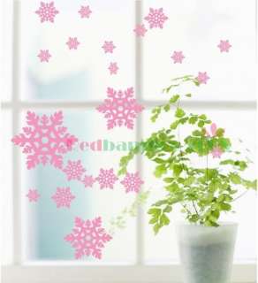various colors) Snowflake Decor Mural Art Wall Sticker Decal Y360 